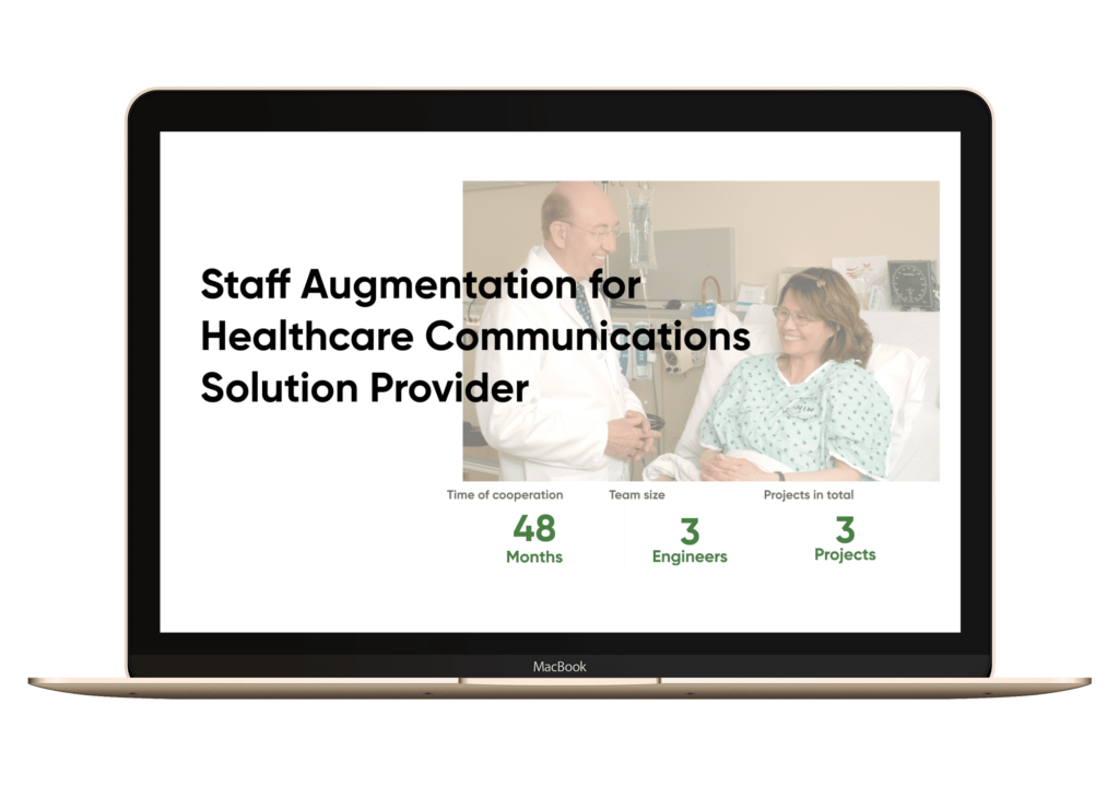 Staff Augmentation for Healthcare Communications Solution Provider image