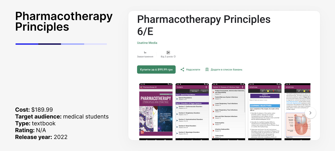 Pharmacotherapy Principles overview