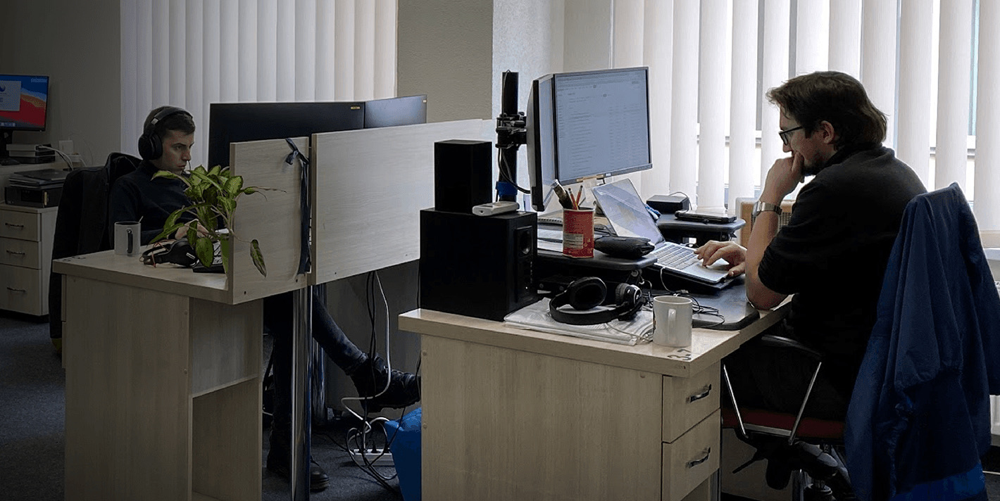 photo of IT specialist working