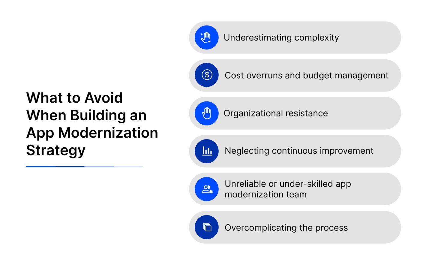 What to avoid in app modernization strategy