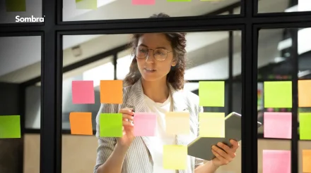 woman in an office setting